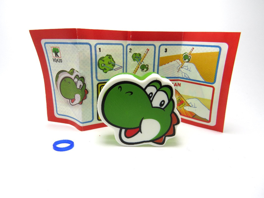 Super Mario 2025 Kinder Joy , VQ420 Yoshi Stiftaufsatz + BPZ