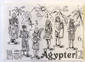 Beipackzettel  Ägypter 1989