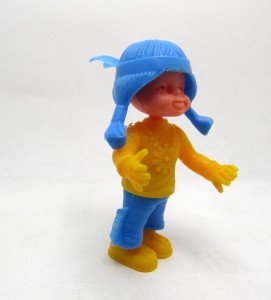 Baby Indianerkinder 1984 , gelb/blau