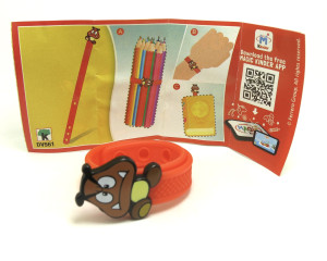 Super Mario Kinder Joy 2020 DV561 Goomba Armband + Beipackzettel