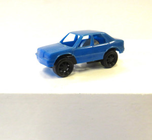 Spielautos mit Schwungradantrieb 1987 ,Mercedes blau