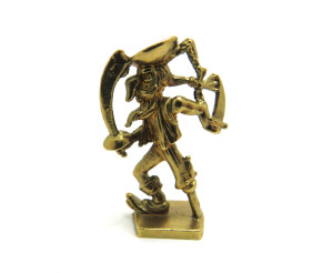 Metallfigur Pirat 5 Gold
