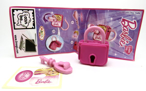 Barbie I can be 2013 TR216P Vorhängeschloss + Beipackzettel 