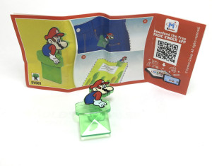 Super Mario Kinder Joy 2020 DV563 Mario-Clip + Beipackzettel