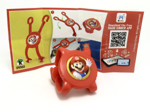 Super Mario Kinder Joy 2020 DV552 Mario Uhrschützer + Beipackzettel