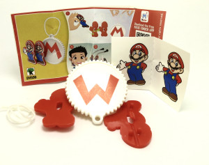 Super Mario Kinder Joy 2020 DV556 Mario Kopfhörerhalter + Beipackzettel