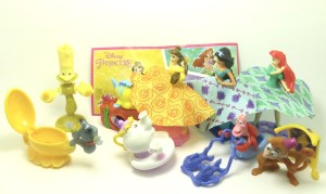 Komplettsatz Disney Princess 2019 Russland , 9 Figuren + 9 Beipackzettel