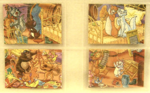 Aristocats  Puzzle Komplettsatz 1988 + Beipackzettel