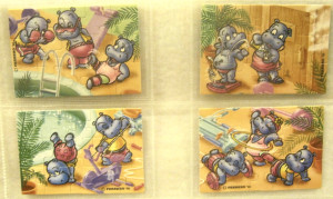  Hippo Fitnessfiber Puzzle Komplettsatz 1991 + Beipackzettel