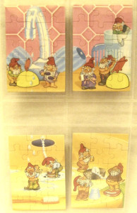Badezimmerzwerge Puzzle Komplettsatz 1991 + Beipackzettel