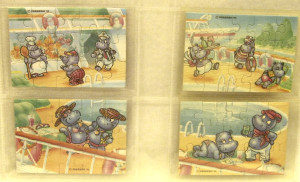 Happy Hippo Traumschiff  Puzzle Komplettsatz 1992 + Beipackzettel