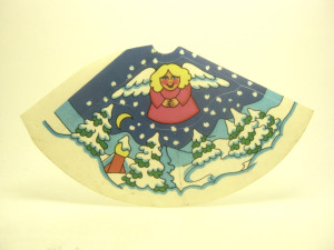 Hütchen Weihnachtsmotiv 1980