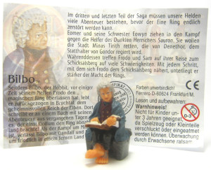 Bilbo + Beipackzettel ohne Nummer Der Herr der Ringe 3 