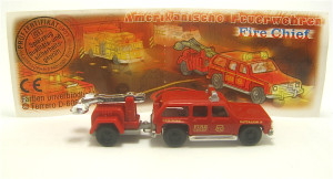 Amerikanische Feuerwehren 2001 , Fire Chief + Beipackzettel