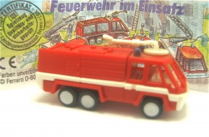 Feuerwehr im Einsatz 1995 , Löschwagen + Beipackzettel