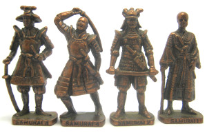 Komplettsatz Japanische Samurai Kupfer