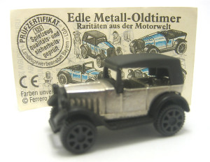 Edle Metall-Oldtimer 1995 , Studebaker 1927 schwarz + Beipackzettel