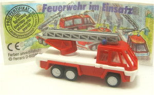 Feuerwehr im Einsatz 1995 , Drehleiter + Beipackzettel