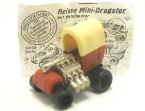 Heisse Mini-Dragster mit Metallmotor 1992 , Western-Willi + Beipackzettel