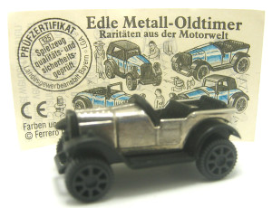 Edle Metall-Oldtimer 1995 , Oakland 1924 schwarz + Beipackzettel