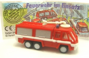 Feuerwehr im Einsatz 1995 , Gerätewagen + Beipackzettel