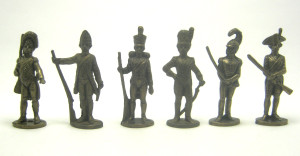 Komplettsatz Soldaten 18. - 19. Jahrhundert Messing