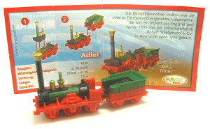 Eisenbahn, Adler TR087 + Beipackzettel