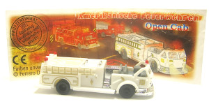 Amerikanische Feuerwehren 2001 ,  Open Cab + Beipackzettel