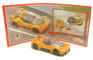 Sprinty-Rennsaison 2014, Rennwagen orange FF157 + Beipackzettel