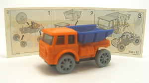 Baustellen-Fahrzeuge EU 1994 , LKW mit Kipper + Beipackzettel