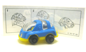 Space - Bubble - Car EU 1994/95 , blau + Beipackzettel