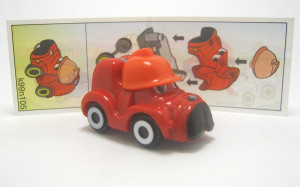 Fantasie-Fahrzeuge EU 1998 , rot + Beipackzettel