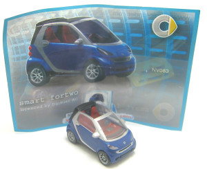 Smart 2008 , Smart blau NV083 + Beipackzettel
