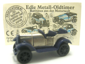 Edle Metall-Oldtimer 1995 , Oakland 1924 blau + Beipackzettel