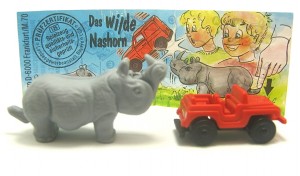 Das wilde Nashorn 1993 , Jeep rot + Beipackzettel
