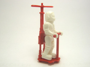 Astronauten auf Hubschrauber rot/weiß