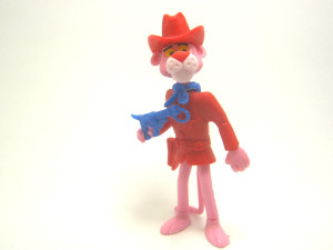 Pink Panther als Cowboy 