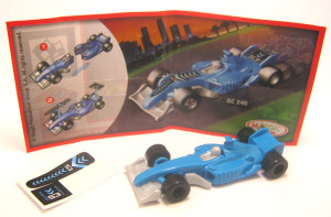 Sprinty - Formel 1 bei Nacht 2012 , Rennwagen blau DC239 + Beipackzettel