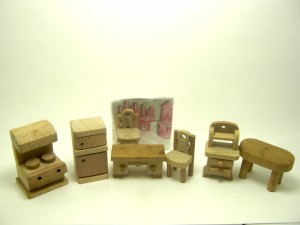 Holz, Möbel 1, Komplettsatz + Beipackzettel