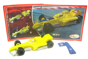 Sprinty - Formel 1 Rennwagen bei Tag gelb DC241 + Beipackzettel