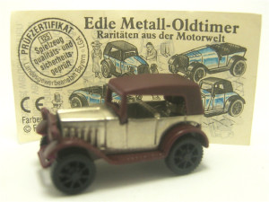 Edle Metall-Oldtimer 1995 , Studebaker 1927 braun + Beipackzettel