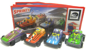 Sprinty - Rennwagen 2011 , Komplettsatz + Beipackzettel
