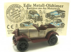 Edle Metall-Oldtimer 1995 , Oakland 1924 braun + Beipackzettel