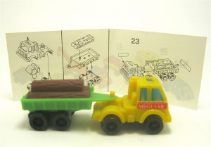 Fahrzeuge mit Anhänger EU 1992 , Sattelschlepper Holztransporter + Beipackzettel