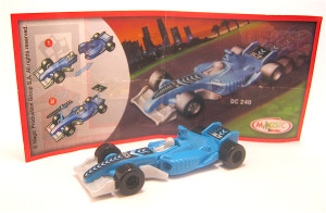 Sprinty - Formel 1 bei Nacht 2012 , Rennwagen blau DC239 + Beipackzettel