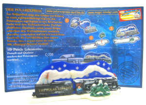 3D-Puzzle Lokomotive + Beipackzettel C-208 Der Polarexpress
