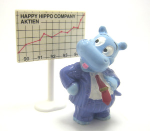 Happy Hippo Boss Schild beklebt