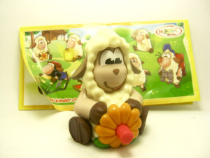 Maxi - Ostern 2013 , Schaf mit Blume + Beipackzettel
