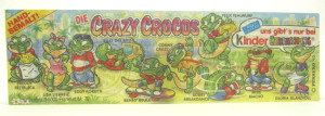 Beipackzettel "Crazy Crocos" 1993 Original 