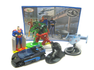 Komplettsatz  Justice League +  Beipackzettel